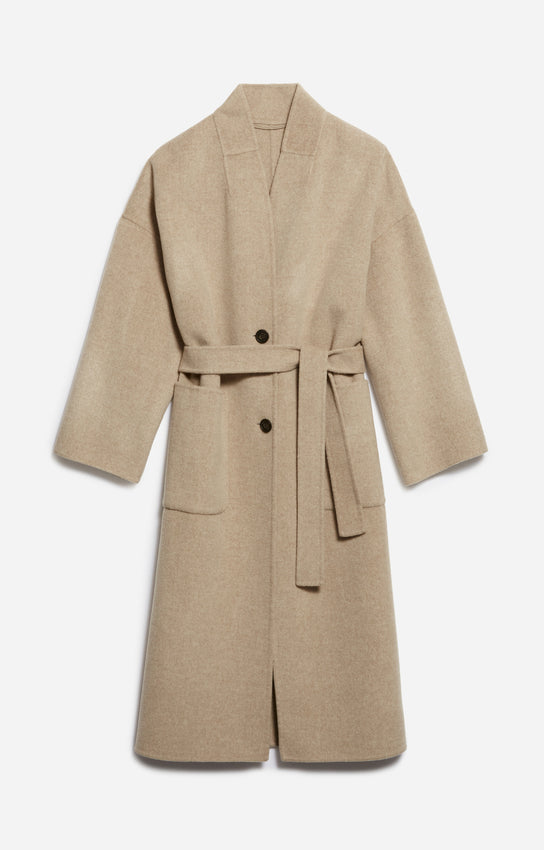Vanessa bruno Manteau Bachir en Laine Beige Chine