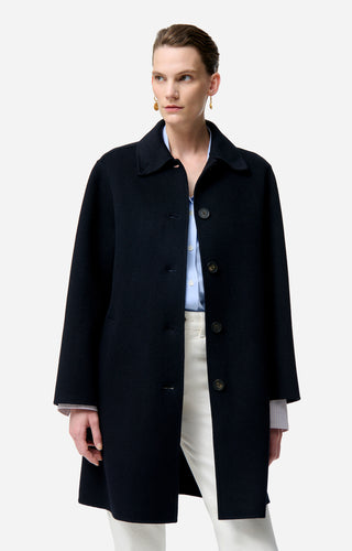 Vanessa bruno Manteau Fabian en Laine mélangée Marine