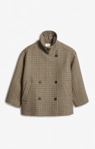 Vanessa bruno Manteau Ferman Multicolore