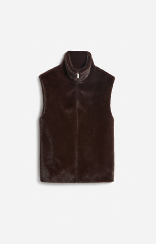 Vanessa bruno Blouson Furo sans Manches Brun