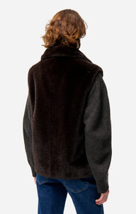 Vanessa bruno Blouson Furo sans Manches Brun