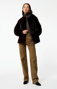 Vanessa bruno Blouson Fabu Ceinture Brun