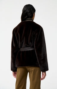 Vanessa bruno Blouson Fabu Ceinture Brun