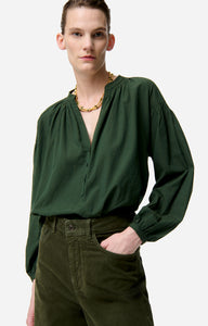 Vanessa bruno Blouse Nipoa Vert Fonce