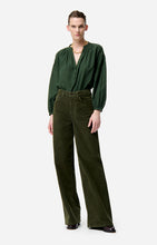 Charger l&#39;image dans la galerie, Vanessa bruno Blouse Nipoa Vert Fonce