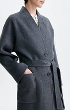 Charger l'image dans la galerie, Vanessa bruno Manteau Bachir en Laine Anthracite