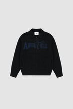Charger l'image dans la galerie, Arte Pull Cardigan Stencil Zip Black
