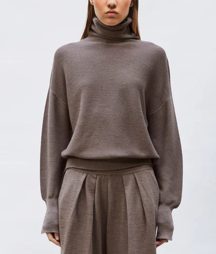 Molli Pull Nora Col Montant Châtaigne