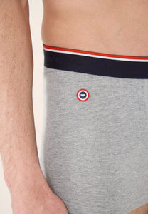 Le Slip Français Boxer Le Marius Gris Chiné