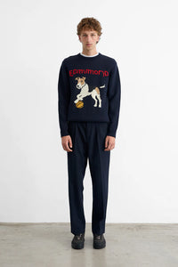 Edmmond Studios Pull Finot en Coton Navy
