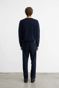 Edmmond Studios Pull Finot en Coton Navy