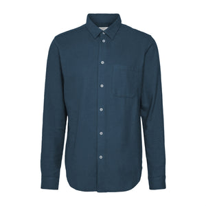 Colorful Standard Chemise Flannel Organic Petrol blue