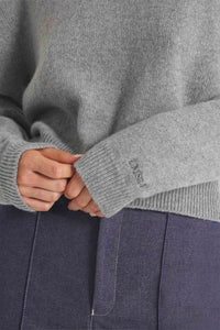 Le Mont Saint Michel Pull Salvino en Laine Cachemire  Grey