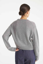 Charger l&#39;image dans la galerie, Le Mont Saint Michel Pull Salvino en Laine Cachemire  Grey
