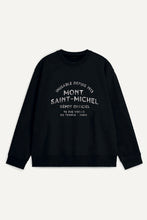 Charger l&#39;image dans la galerie, Le Mont Saint Michel Sweatshirt Imprimé Taugi Black