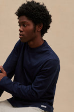 Charger l&#39;image dans la galerie, Le Minor T-shirt ML en Coton Marine