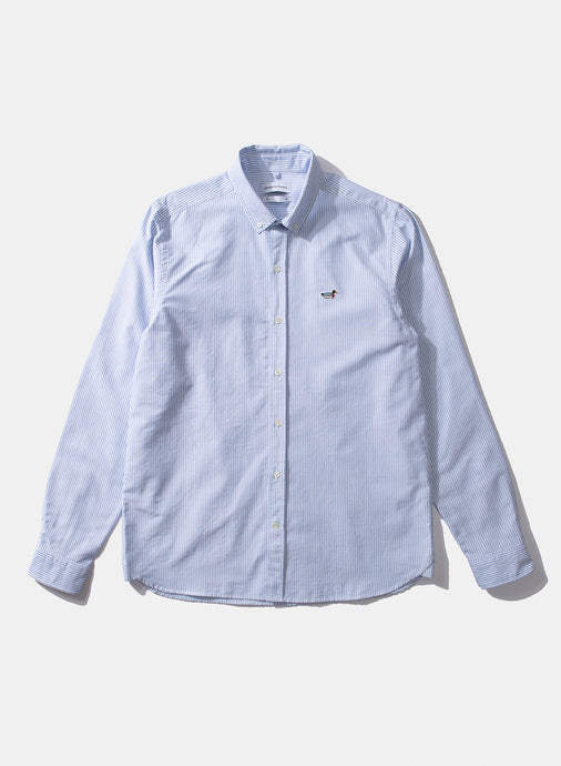 Edmmond Studios Chemise Oxford Rayures Duck Blue