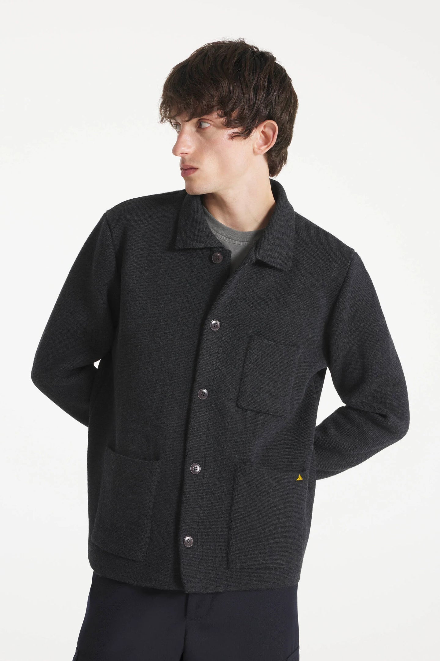 Le Mont Saint Michel Veste Guino en Laine Grey