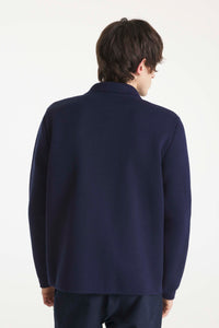 Le Mont Saint Michel Veste Guino en Laine Navy