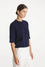 Charger l&#39;image dans la galerie, Le Mont Saint Michel Pull Symone en Laine Navy