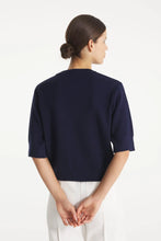 Charger l&#39;image dans la galerie, Le Mont Saint Michel Pull Symone en Laine Navy