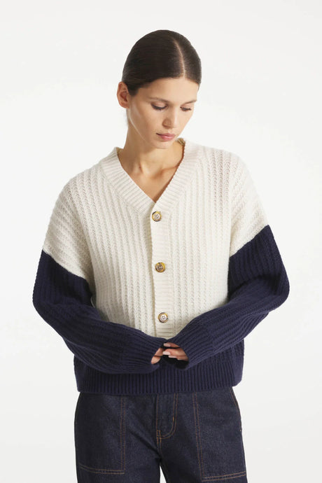 Le Mont Saint Michel Pull Suyor en Laine Navy
