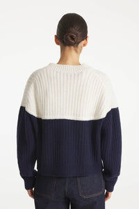 Le Mont Saint Michel Pull Suyor en Laine Navy