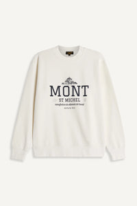 Le Mont Saint Michel Sweatshirt Imprimé Ternal Off White