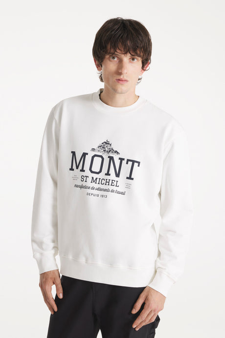 Le Mont Saint Michel Sweatshirt Imprimé Ternal Off White