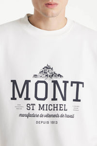 Le Mont Saint Michel Sweatshirt Imprimé Ternal Off White