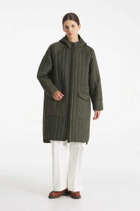 Le Mont Saint Michel Veste Mandy Matelassée Dark Green