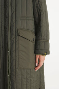 Le Mont Saint Michel Veste Mandy Matelassée Dark Green