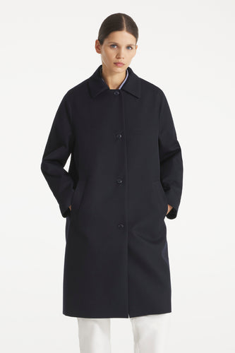 Le Mont Saint Michel Trench Magic en Laine Black