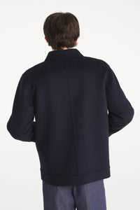 Le Mont Saint Michel Veste Verdadero en Laine Navy