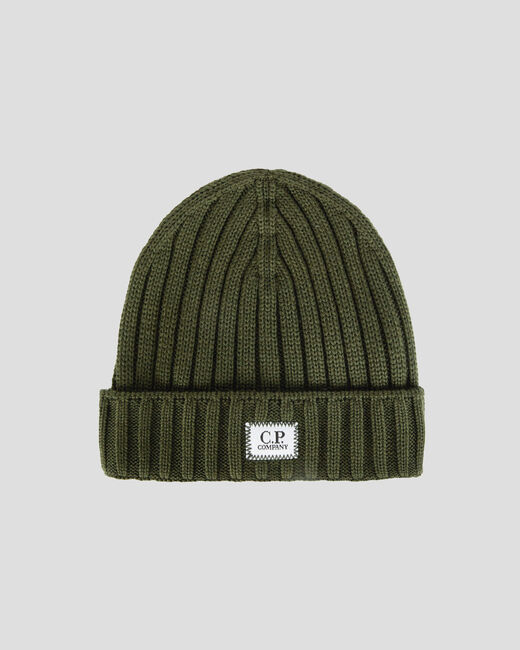 C.P. Company Bonnet en Laine Ivy green