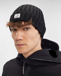 C.P. Company Bonnet en Laine Black