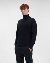 Charger l&#39;image dans la galerie, C.P. Company Pull Col roulé en Laine Black