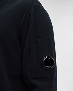 C.P. Company Pull Col roulé en Laine Black