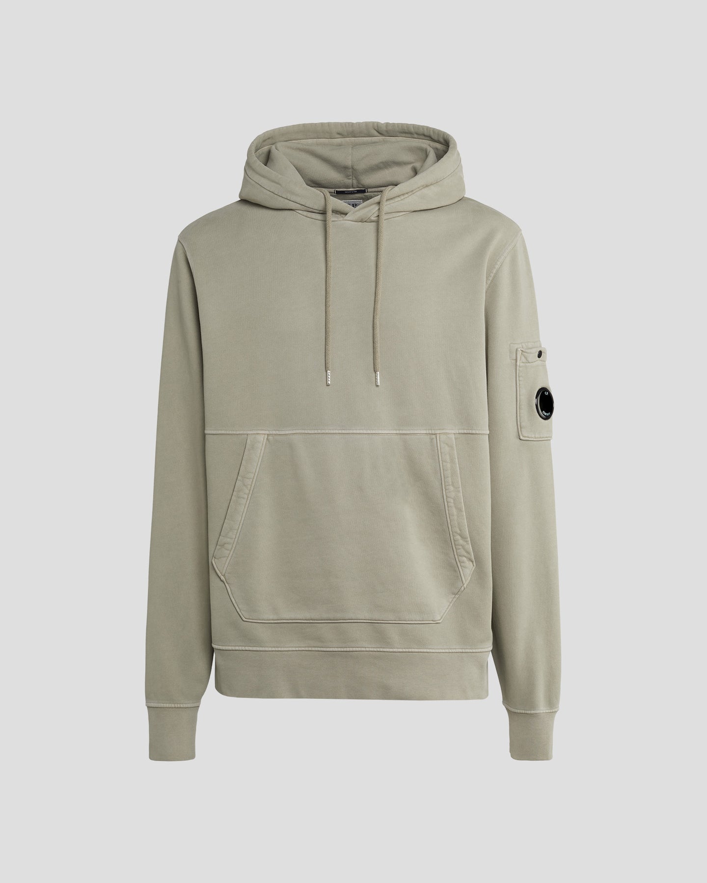 C.P. Company Hoodie Diagonal Raised Fleece Silver sage