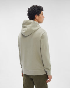 C.P. Company Hoodie Diagonal Raised Fleece Silver sage