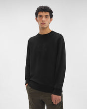 Charger l&#39;image dans la galerie, C.P. Company Sweatshirt Diagonal Logo Black