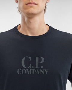 C.P. Company T-shirt Embossed Logo Total eclipse