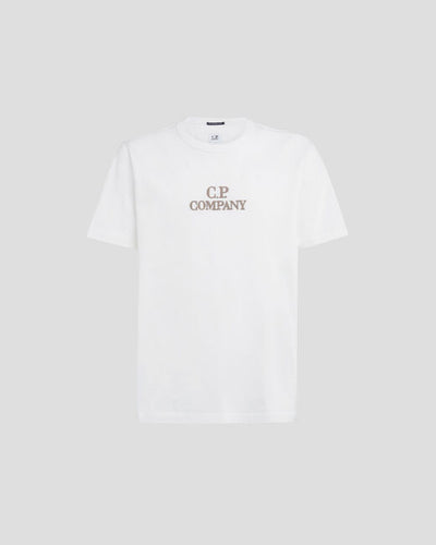 C.P. Company T-shirt Logo Mercerized Gauze white