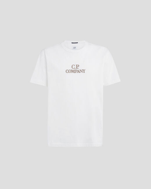 C.P. Company T-shirt Logo Mercerized Gauze white