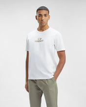 Charger l&#39;image dans la galerie, C.P. Company T-shirt Logo Mercerized Gauze white