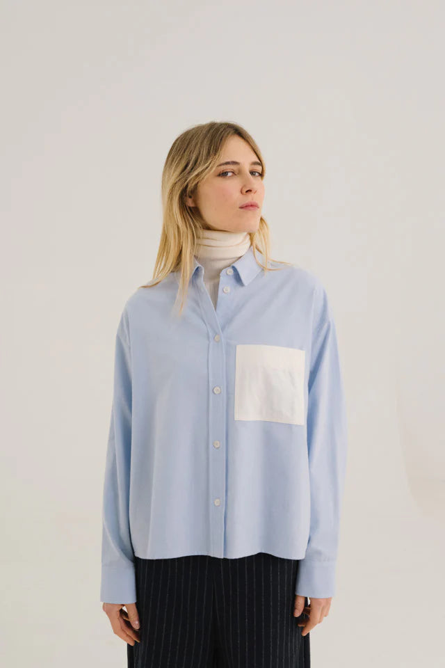 SacreCoeur Blouse Andrea Preppy Bleu