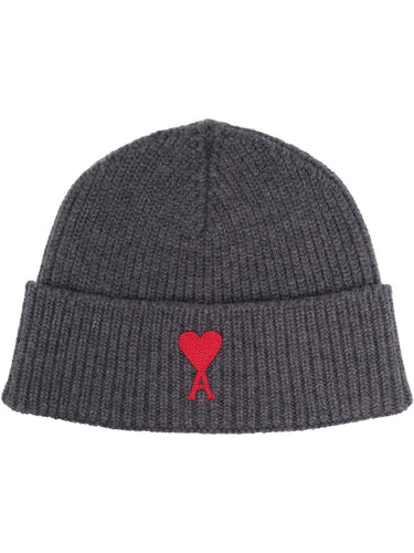 AMI Bonnet Ami de coeur Gris chine