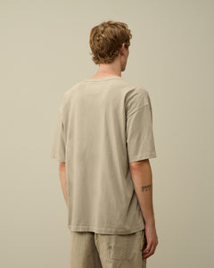 C.P. Company T-shirt Boxy Logo Vintage Khaki