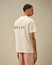 Charger l&#39;image dans la galerie, C.P. Company T-shirt Jersey Front Black Logo Gauze White