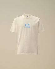 Charger l&#39;image dans la galerie, C.P. Company T-shirt Jersey Graphic Logo Gauze White